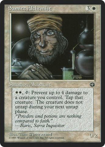 {C} Samite Alchemist (Taysir Flavor Text) [Homelands][HML 13A]