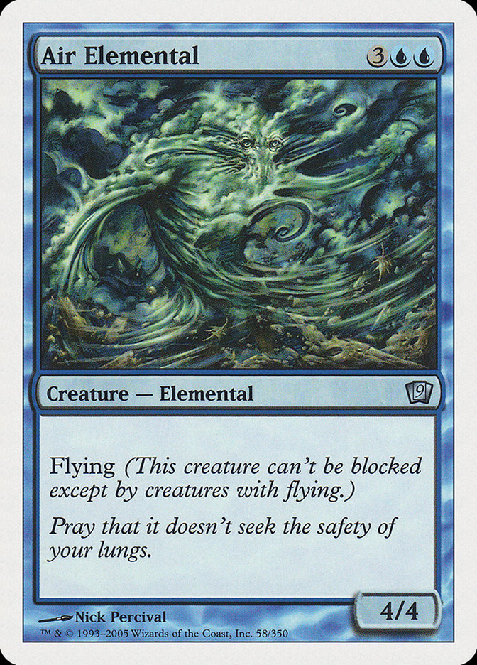 {C} Air Elemental [Ninth Edition][9ED 058]