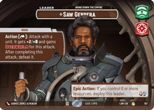 Saw Gerrera - Bring Down the Empire (Showcase) (767) - A Lawless Time Foil