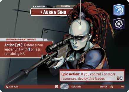 Aurra Sing - Assassin (Showcase) (770) - A Lawless Time Foil
