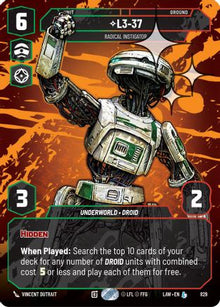 L3-37 - Radical Instigator (Prestige Foil) (829) - A Lawless Time Foil