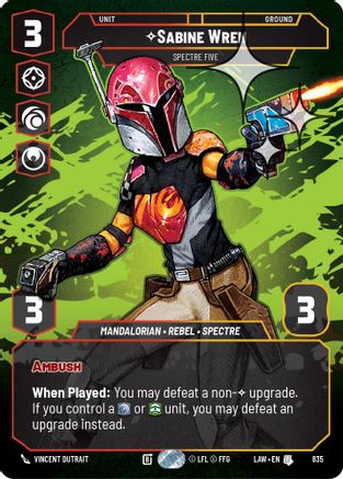 Sabine Wren - Spectre Five (Prestige Foil) (835) - A Lawless Time Foil