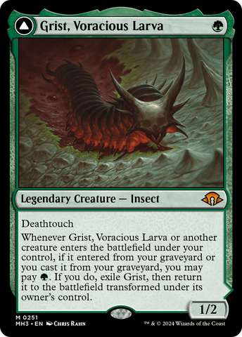 {R} Grist, Voracious Larva // Grist, the Plague Swarm [Modern Horizons 3][MH3 251]