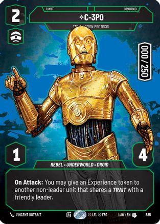 C-3PO - Translation Protocol (Serialized) (885) - A Lawless Time Foil
