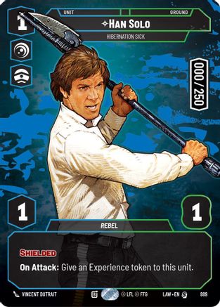Han Solo - Hibernation Sick (Serialized) (889) - A Lawless Time Foil