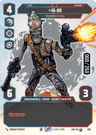 IG-88 - Programmed to Kill (Serialized) (899) - A Lawless Time Foil