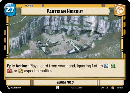 Partisan Hideout // Experience (30 // T02) - A Lawless Time