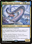{R} Koma, Cosmos Serpent (Promo Pack) [Kaldheim Promos][PP KHM 221]