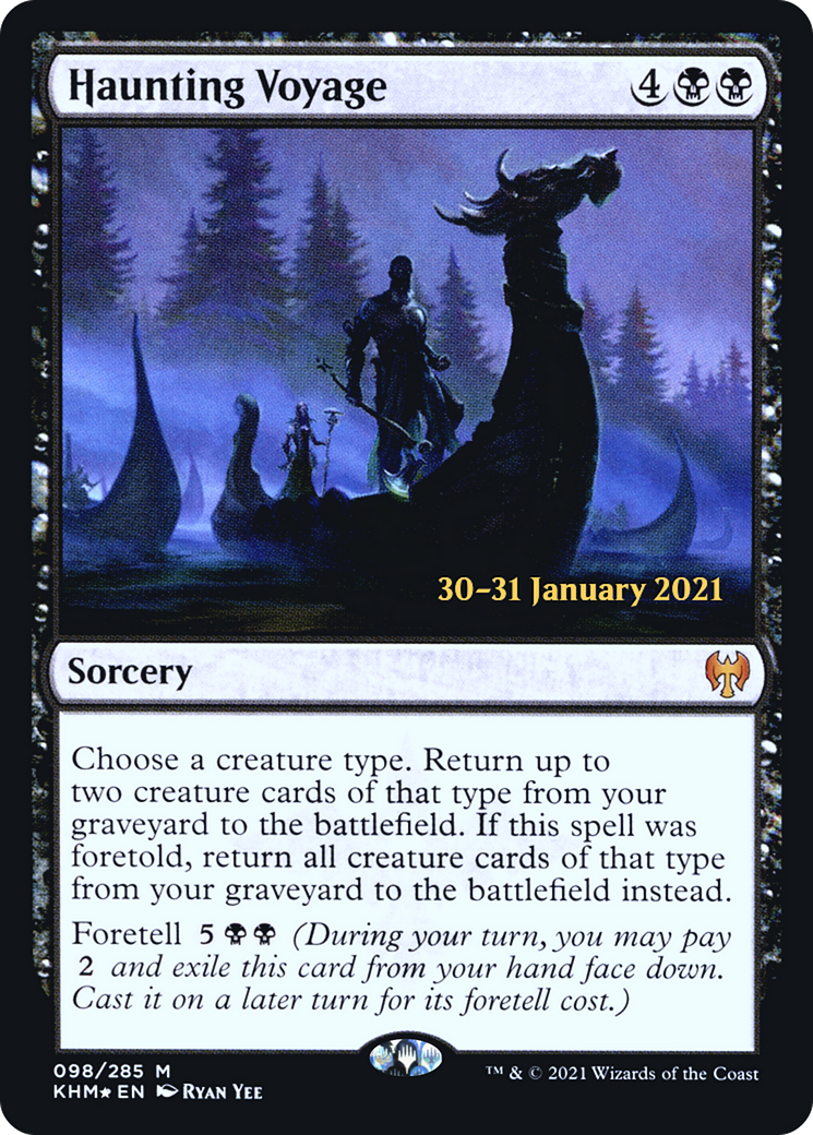 {R} Haunting Voyage [Kaldheim Prerelease Promos][PR KHM 098]