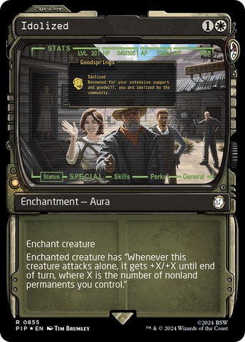 {R} Idolized (Showcase) (Surge Foil) [Fallout][PIP 855]