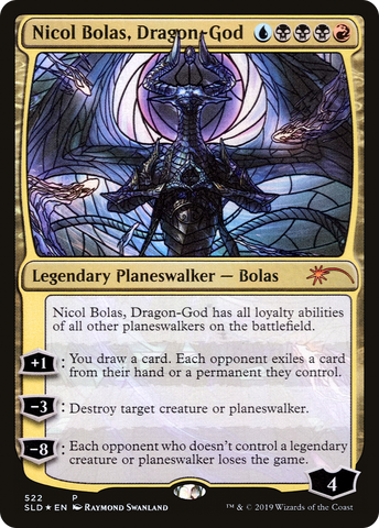 {R} Nicol Bolas, Dragon-God (Secret Lair) [Secret Lair Drop Promos][SLD 522]