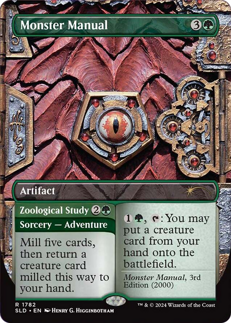Monster Manual // Zoological Study [SLD-1782]  (Borderless) Foil