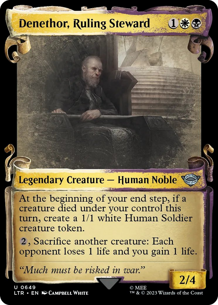 {C} Denethor, Ruling Steward [The Lord of the Rings: Tales of Middle-Earth Showcase Scrolls][LTR 649]