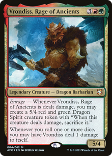 {R} Vrondiss, Rage of Ancients [Dungeons & Dragons: Adventures in the Forgotten Realms Commander][AFC 004]