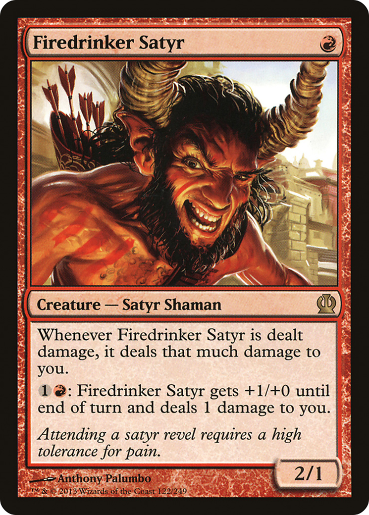 {R} Firedrinker Satyr [Theros][THS 122]