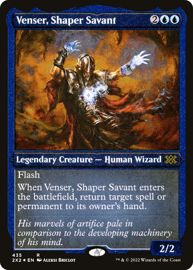 {R} Venser, Shaper Savant (Foil Etched) [Double Masters 2022][2X2 435]