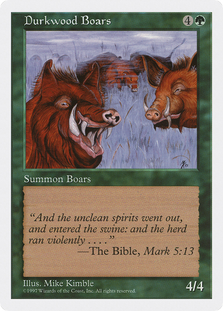 {C} Durkwood Boars [Fifth Edition][5ED 289]