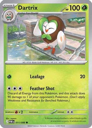 [PKM] Dartrix 011  ME03 Perfect Order - Common