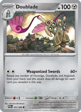 [PKM] Doublade 057/088  - Reverse Holofoil ME03 Perfect Order - Common