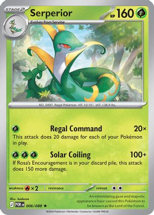 [PKM] Serperior 006  - Reverse Holofoil ME03 Perfect Order - Rare