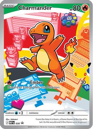 [PKM] Charmander 038  - Holofoil ME Mega Evolution Promo - Promo