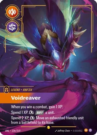 [RFB] Kha'Zix - Voidreaver (Overnumbered) (Foil) (236/219) - Unleashed