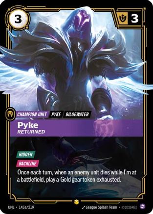 [RFB] Pyke - Returned (Alternate Art) (Foil) (145a/219) - Unleashed