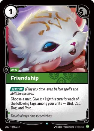 [RFB] Friendship (Foil) (046/219) - Unleashed