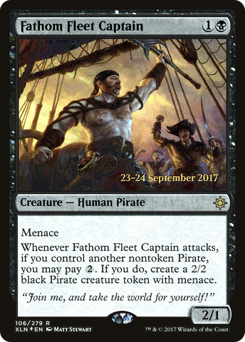 {R} Fathom Fleet Captain [Ixalan Prerelease Promos][PR XLN 106]