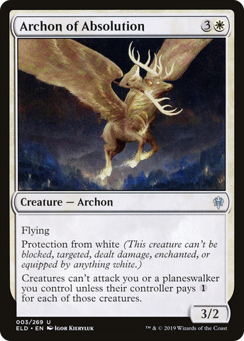 {C} Archon of Absolution [Throne of Eldraine][ELD 003]