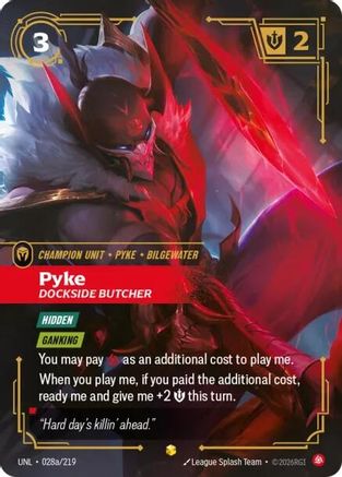 [RFB] Pyke - Dockside Butcher (Alternate Art) (Foil) (028a/219) - Unleashed