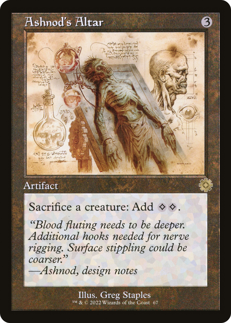 {R} Ashnod's Altar (Retro Schematic) [The Brothers' War Retro Artifacts][BRR 067]