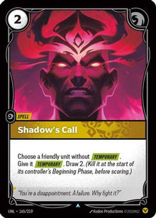 Shadow's Call (165/219) - Unleashed Foil