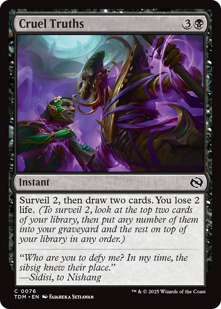 {@C} Cruel Truths [Tarkir: Dragonstorm][TDM 076]