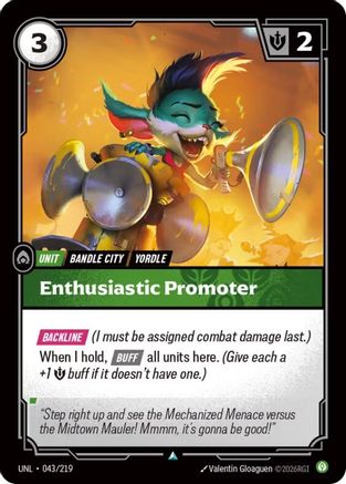 [RFB] Enthusiastic Promoter (Foil) (043/219) - Unleashed
