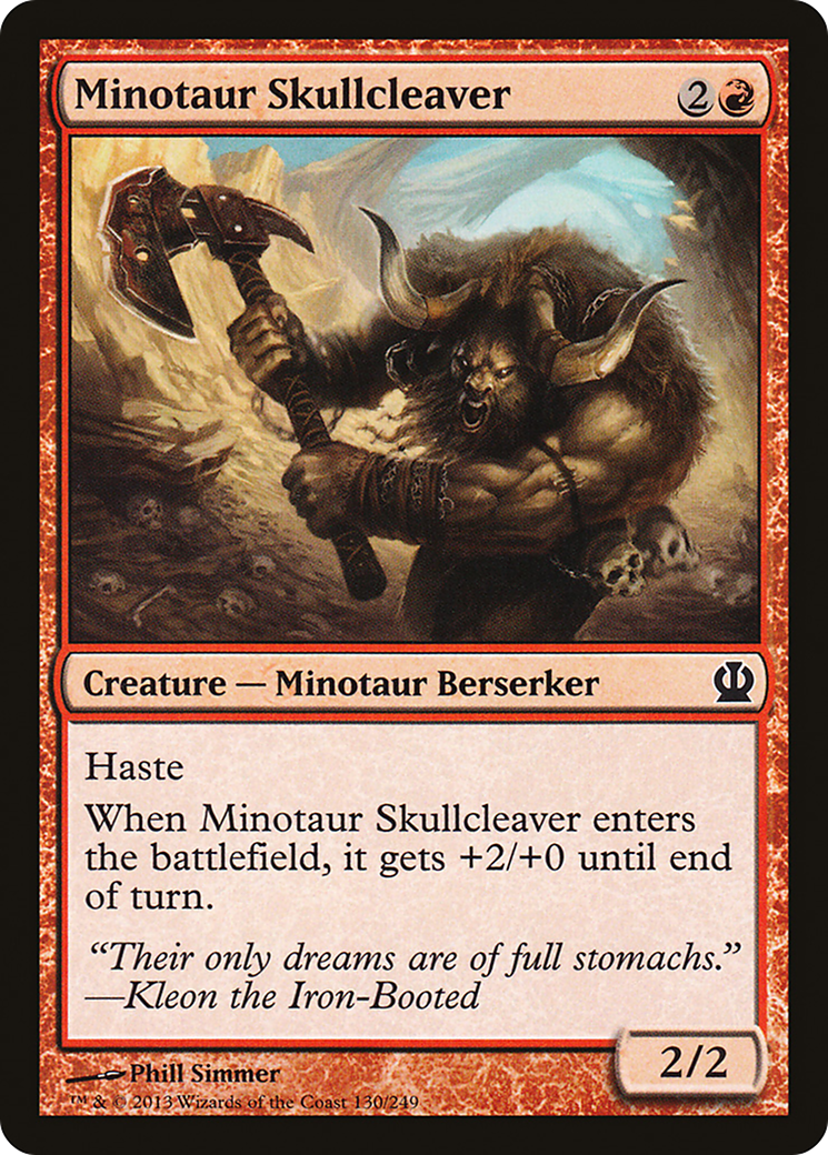 {C} Minotaur Skullcleaver [Theros][THS 130]