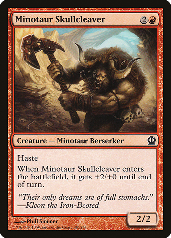 {C} Minotaur Skullcleaver [Theros][THS 130]