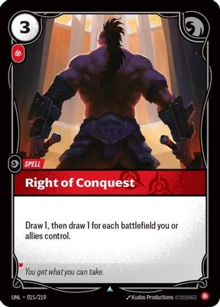 [RFB] Right of Conquest (015/219) - Unleashed