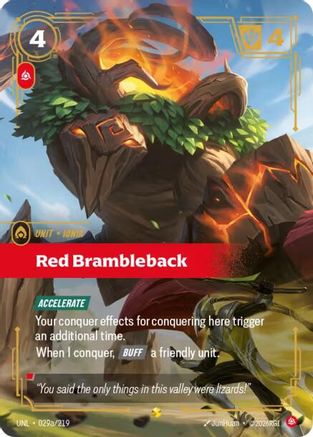 [RFB] Red Brambleback (Alternate Art) (Foil) (029a/219) - Unleashed