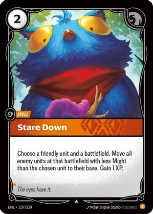 [RFB] Stare Down (107/219) - Unleashed