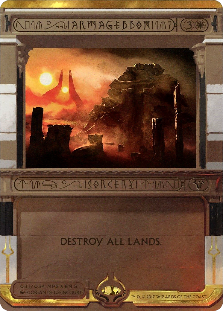 {R} Armageddon (Invocation) [Amonkhet Invocations][MP2 031] - Misty Mountain Games