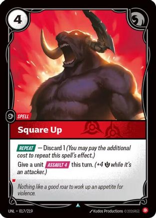 [RFB] Square Up (017/219) - Unleashed