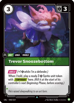 [RFB] Trevor Snoozebottom (Foil) (048/219) - Unleashed