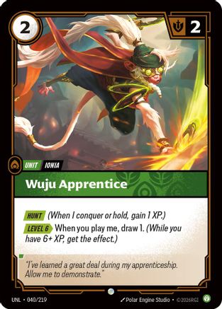 [RFB] Wuju Apprentice (Foil) (040/219) - Unleashed