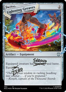 {C} Lightning Greaves (382) (Pool Party Foil) (Foil) [SLD 382]