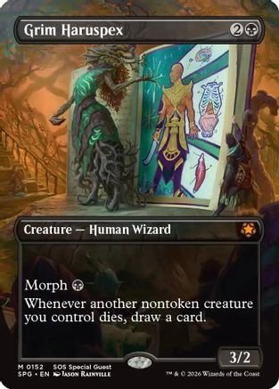 Grim Haruspex (Borderless) [SPG 152]  Foil