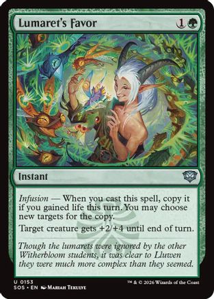 Lumaret's Favor [SOS 153]  Foil