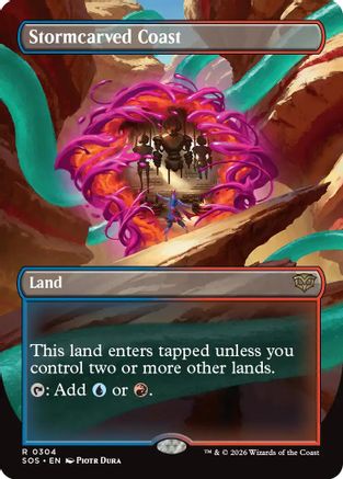 Stormcarved Coast (Borderless) [SOS 304]  Foil