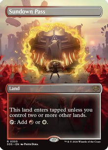 {@@SOS R} Sundown Pass (Borderless) (Foil) [SOS 305]
