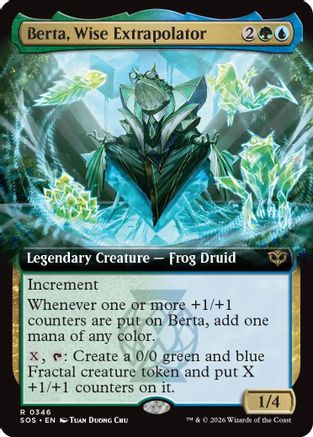 Berta, Wise Extrapolator (Extended Art) [SOS 346]  Foil